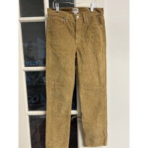 J. Crew Women’s 26 Vintage Slim Straight Corduroy Pants Brown Slacks Preppy